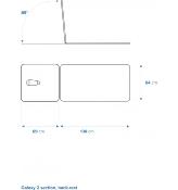 Table galaxy 2 sections dos ( 2 roues ou 4 roues.)