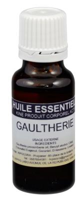 Huile essentielle Gaulthérie flacon 20 ml