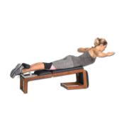 Trio trainer waterrower frêne simili cuir noir